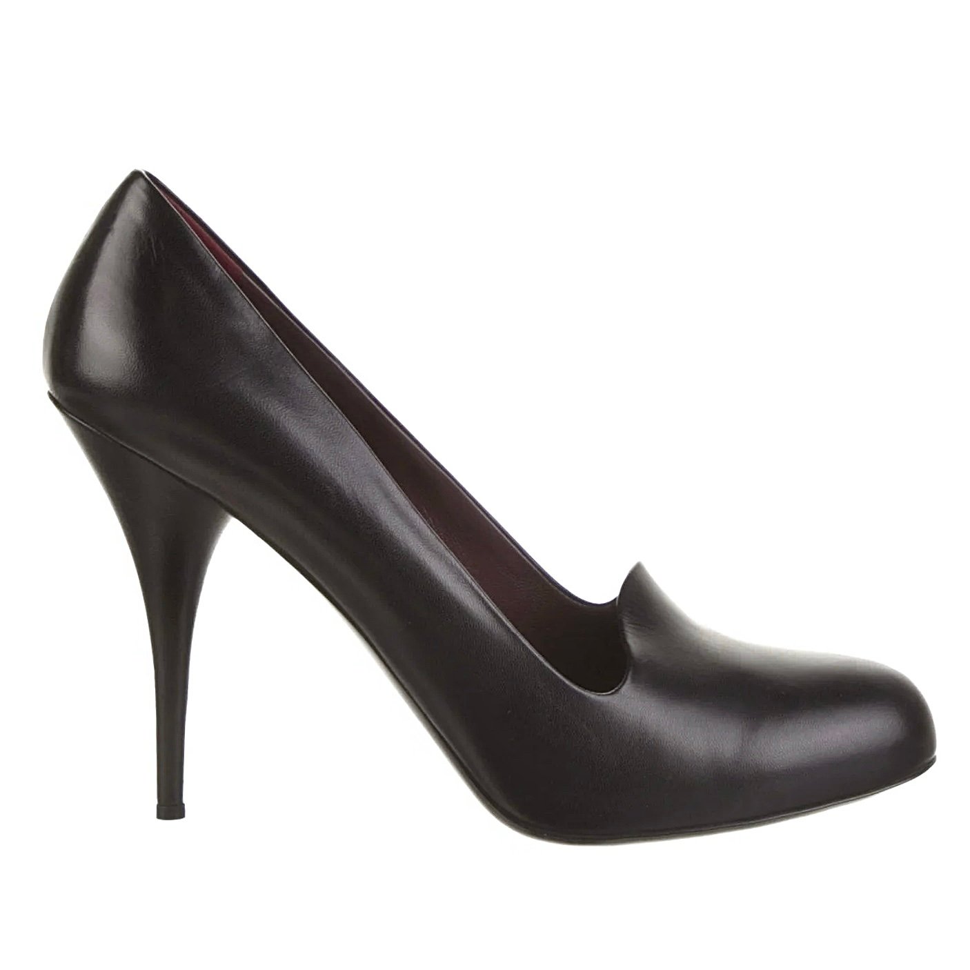 Miu Miu Black Leather Stiletto High Heel Pumps Women’s Size 38.5/ US 8.5