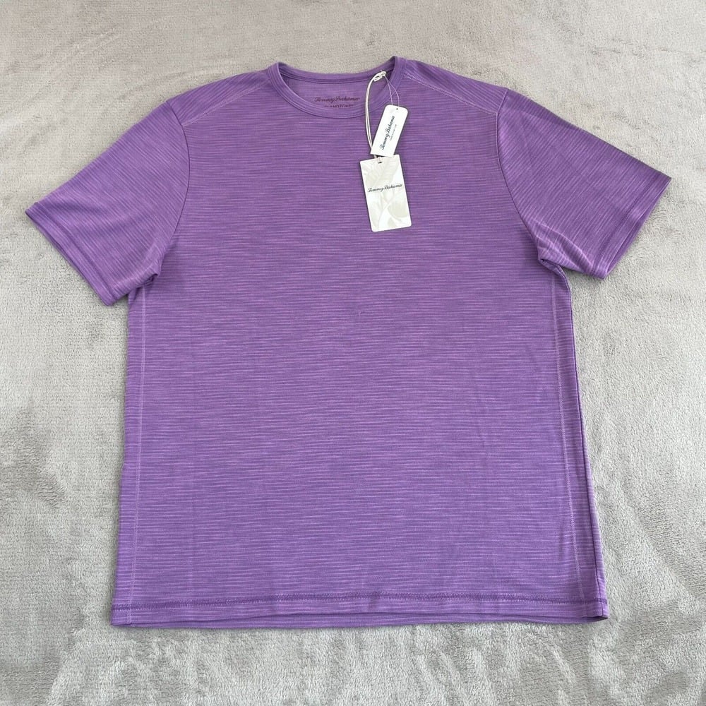 Tommy Bahama Paradise Isles T Shirt Men Medium Dark LiIy IslandZone SS NWT 80
