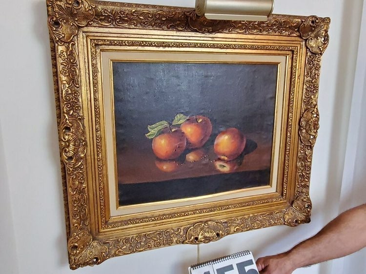 Lighted Giclee Oil Painting Apples