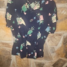 1940's Martha weathered handmade blouse
