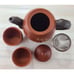 Yixing Zisha Chinese Authentic Handmade Blossom Designs Clay Teapot with Two Cup