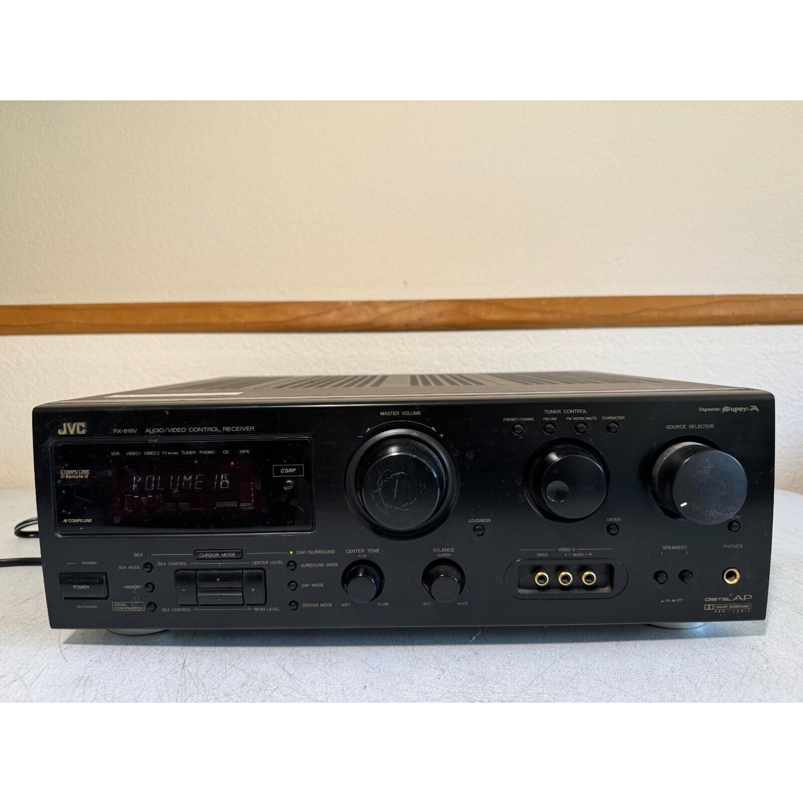 JVC RX-818V Receiver HiFi Stereo Vintage 5.1 Channel Home Theater Phono Audio