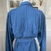 Vintage 80s 90s Urban Cowgirl Together! Country Denim Lace Dress Midi L