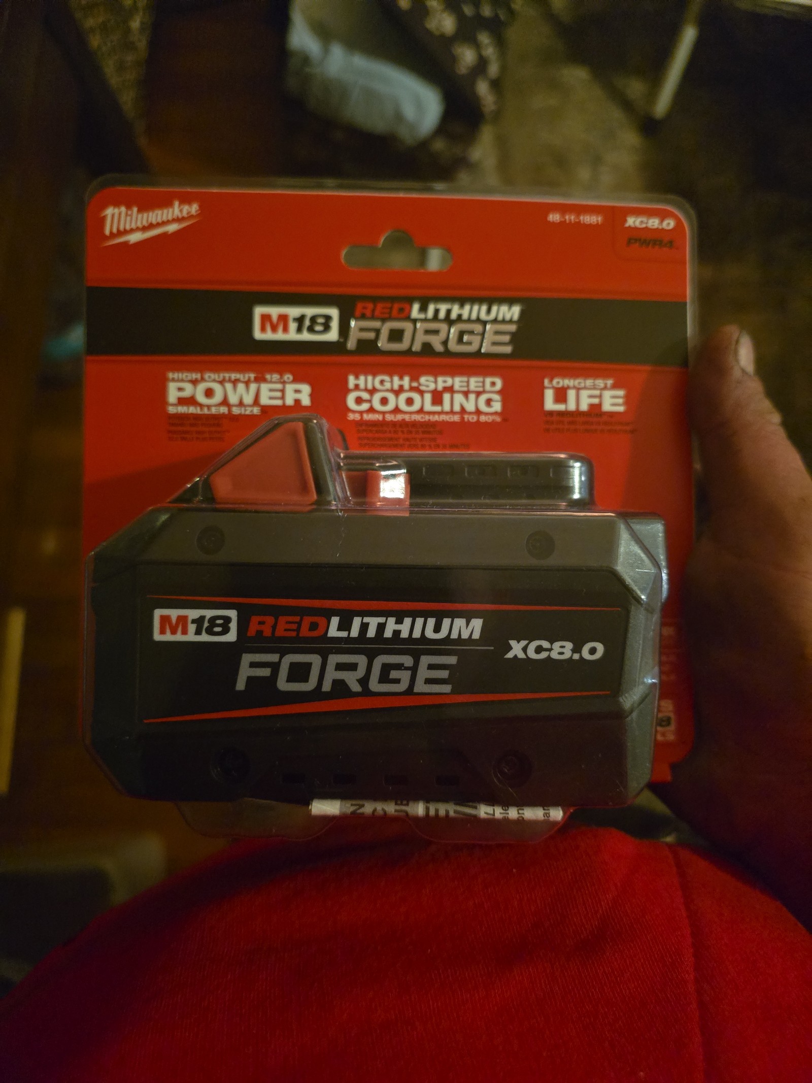 Milwaukee red lithium forge