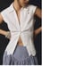 Anthropologie Maeve Sleeveless Floral Embroidered Buttondown Blouse SIZE L