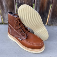 Men's Laces Construction Work Boots 100% Leather Hand made size 9.5 Bota Trabajo