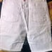 Staple Distressed White Denim Shorts