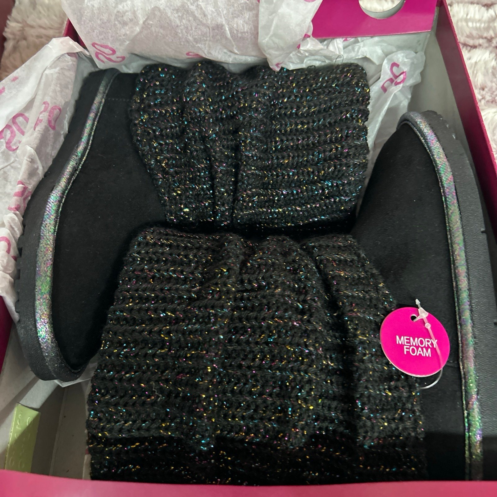 SO girls memory foam boots Size 2