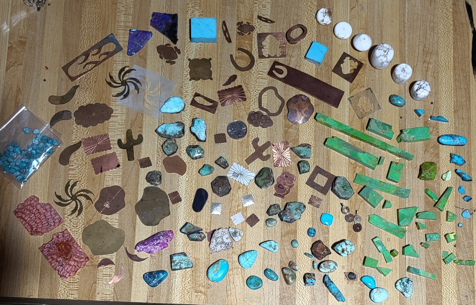 Turquoise jewlery making lot