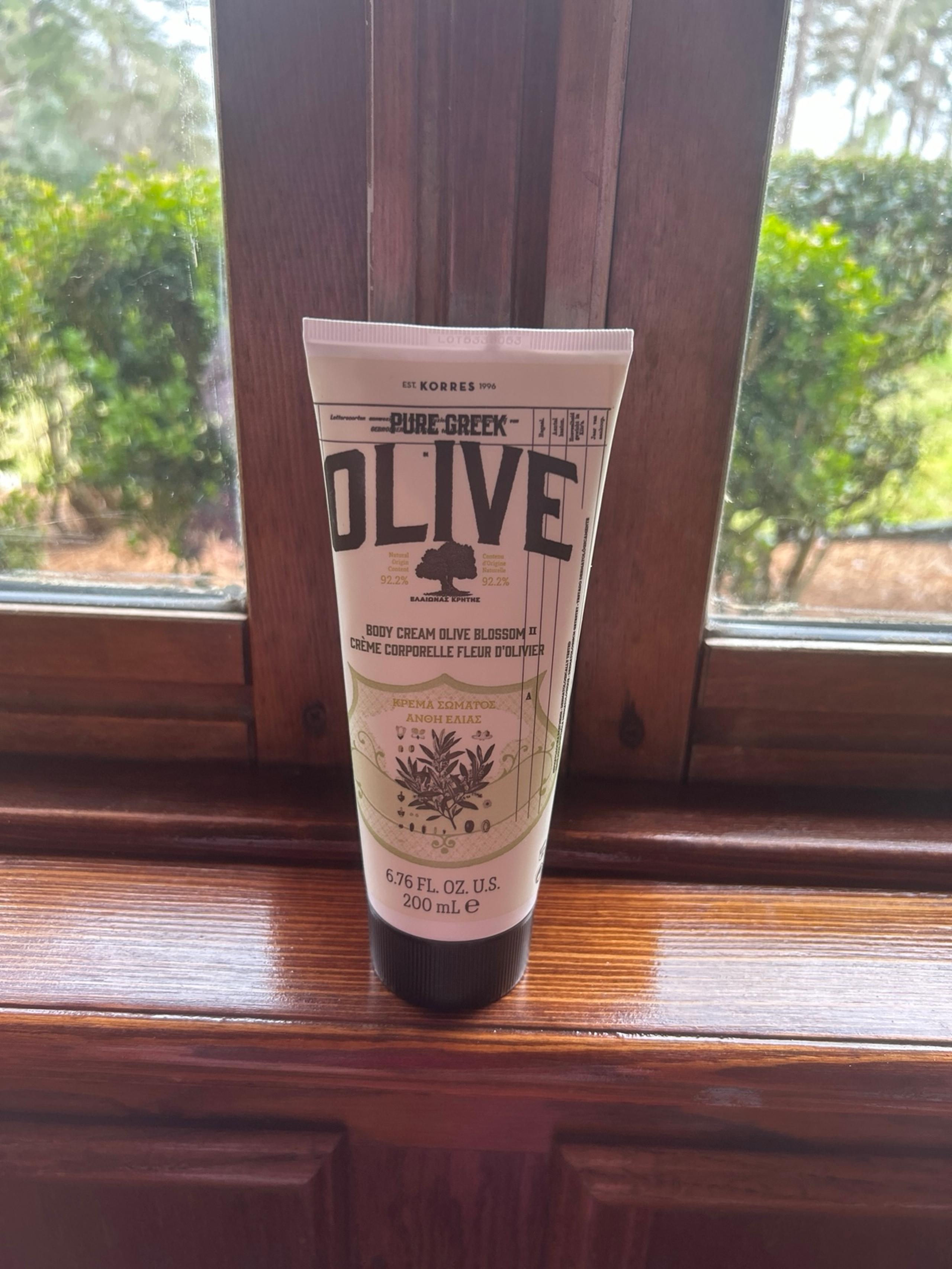 KORRES Pure Greek Body Cream.