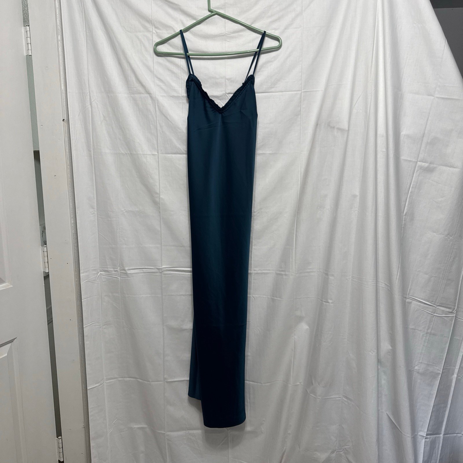Lascana teal chemise night shift gown satin women’s size 4
