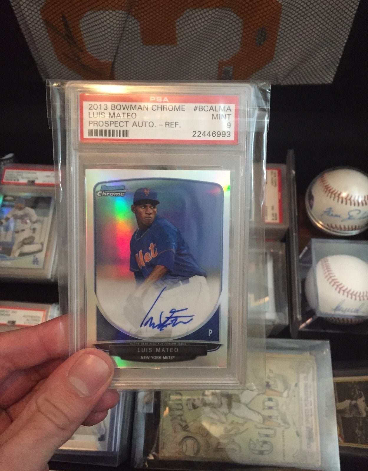 2013 Bowman Chrome Luis Mateo Auto PSA