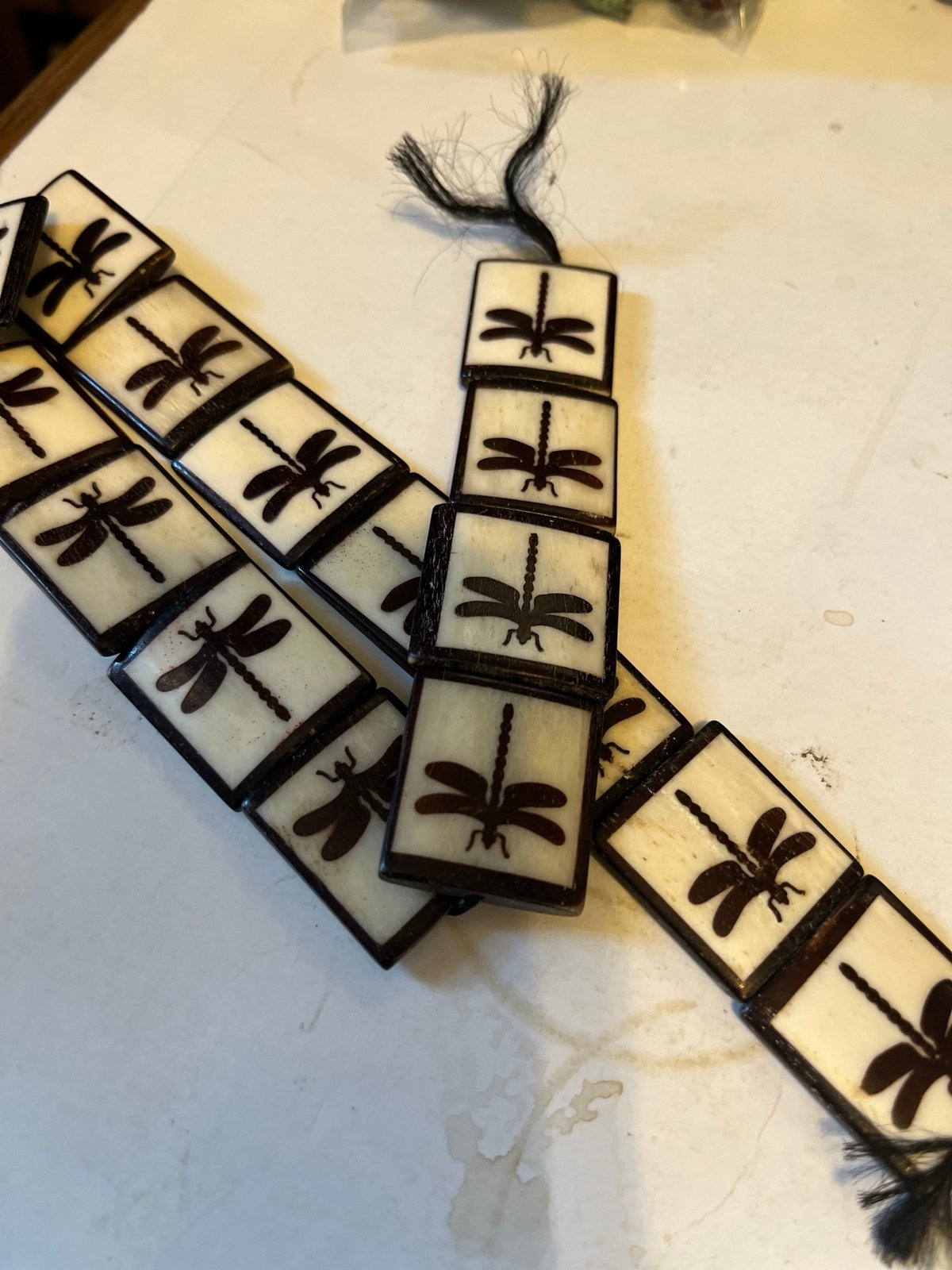 Bone Dragonfly Crafting Beads