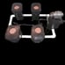 4-Plant 5.3-Gallon SUPER-RDWC Complete Hydroponic Grow System 2 PVC & Bulkheads
