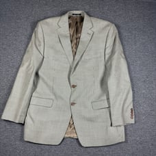 Lauren Ralph Lauren Silk Wool Houndstooth Blazer Sport Coat Mens 44R