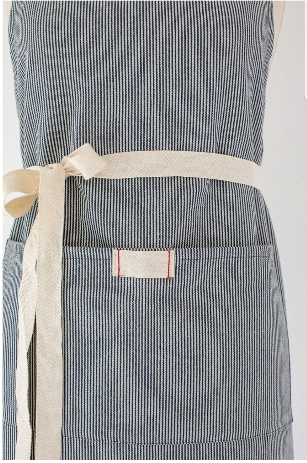 Railroad stripe full bistro apron