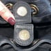 Michael Kors Womens Leather Ring Handle Hobo Handbag Black