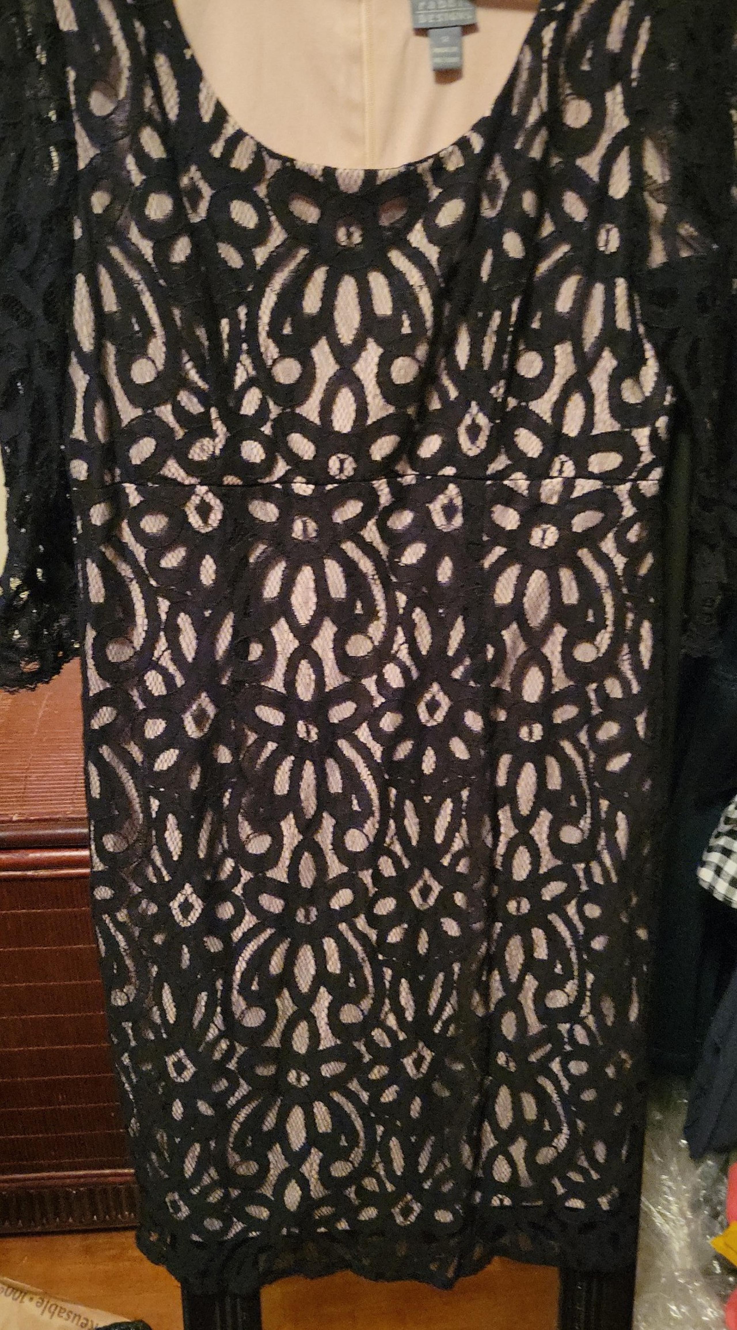 Black lace dress