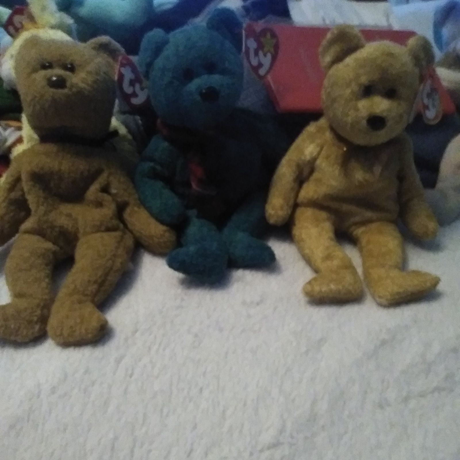 Rare Ty Beanie Babies Wallace and curly