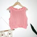 Levi's knit BABY BLUE SWEATER VEST quartz pink coral blush