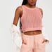 Levi's knit BABY BLUE SWEATER VEST quartz pink coral blush