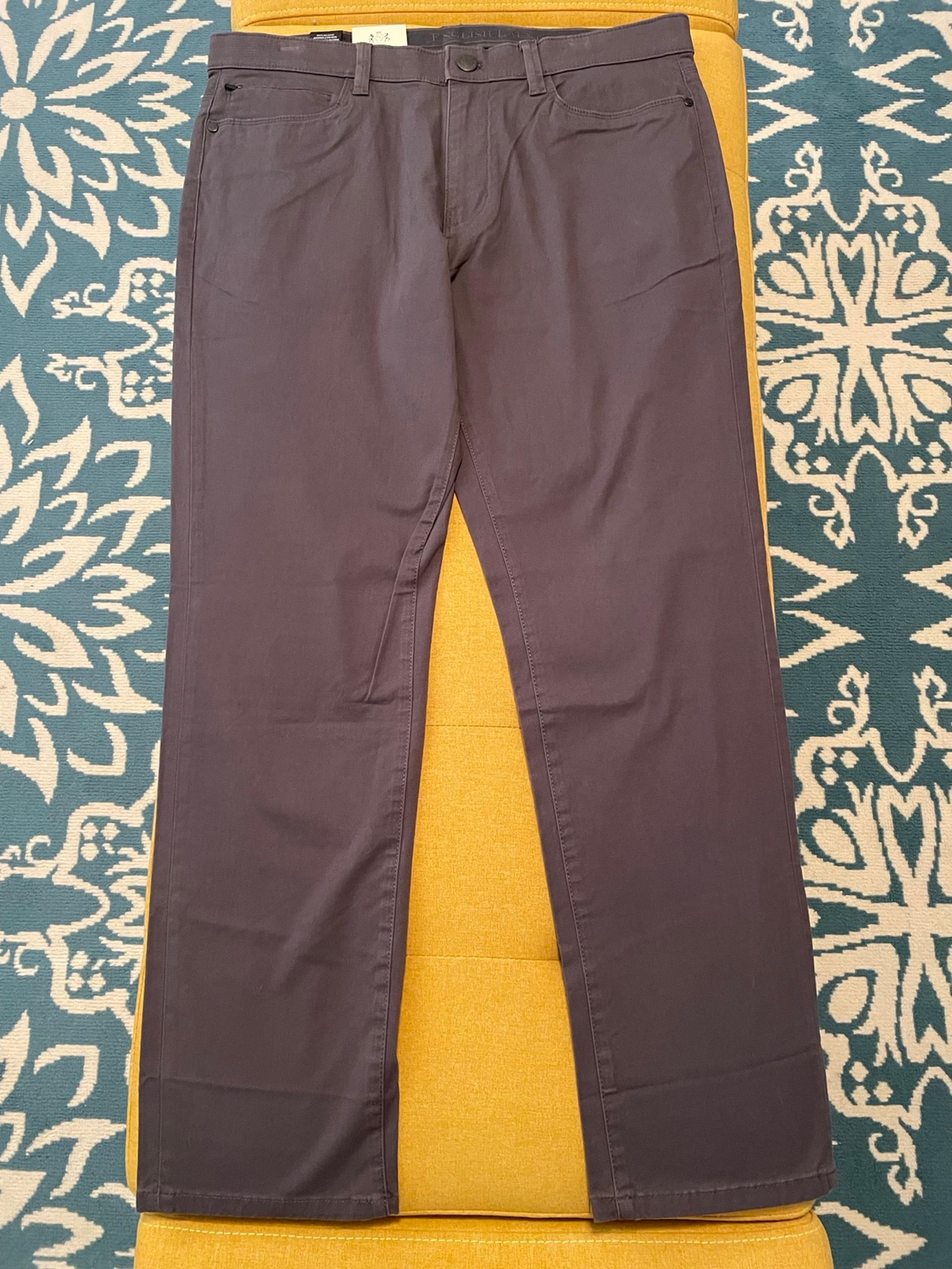 English Laundry Pants Mens 34x30  5-Pocket Stretch Chino Casual PNT00001