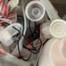 The breast pump cord has been used once, the machine is new
