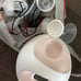 The breast pump cord has been used once, the machine is new