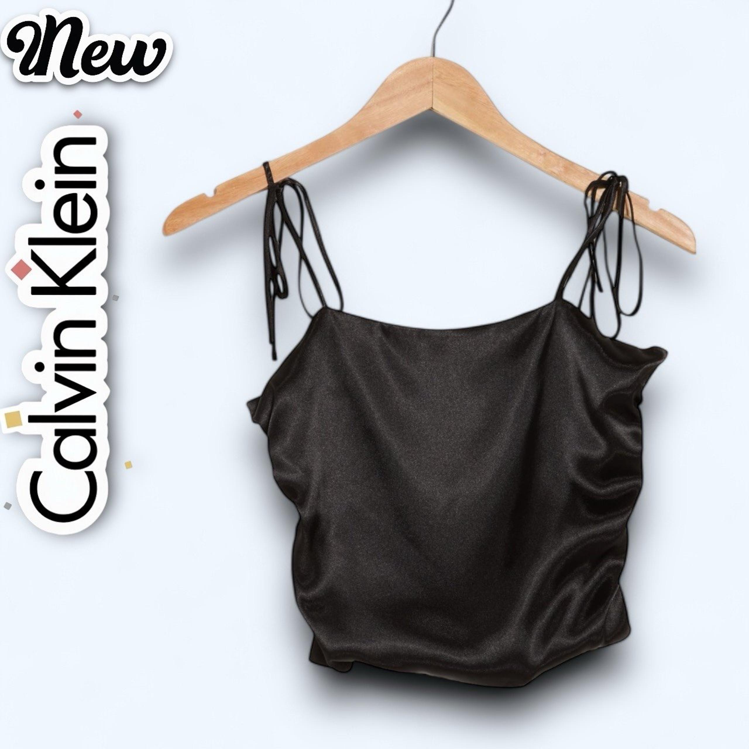 New Calvin Klein Satin Camisole black