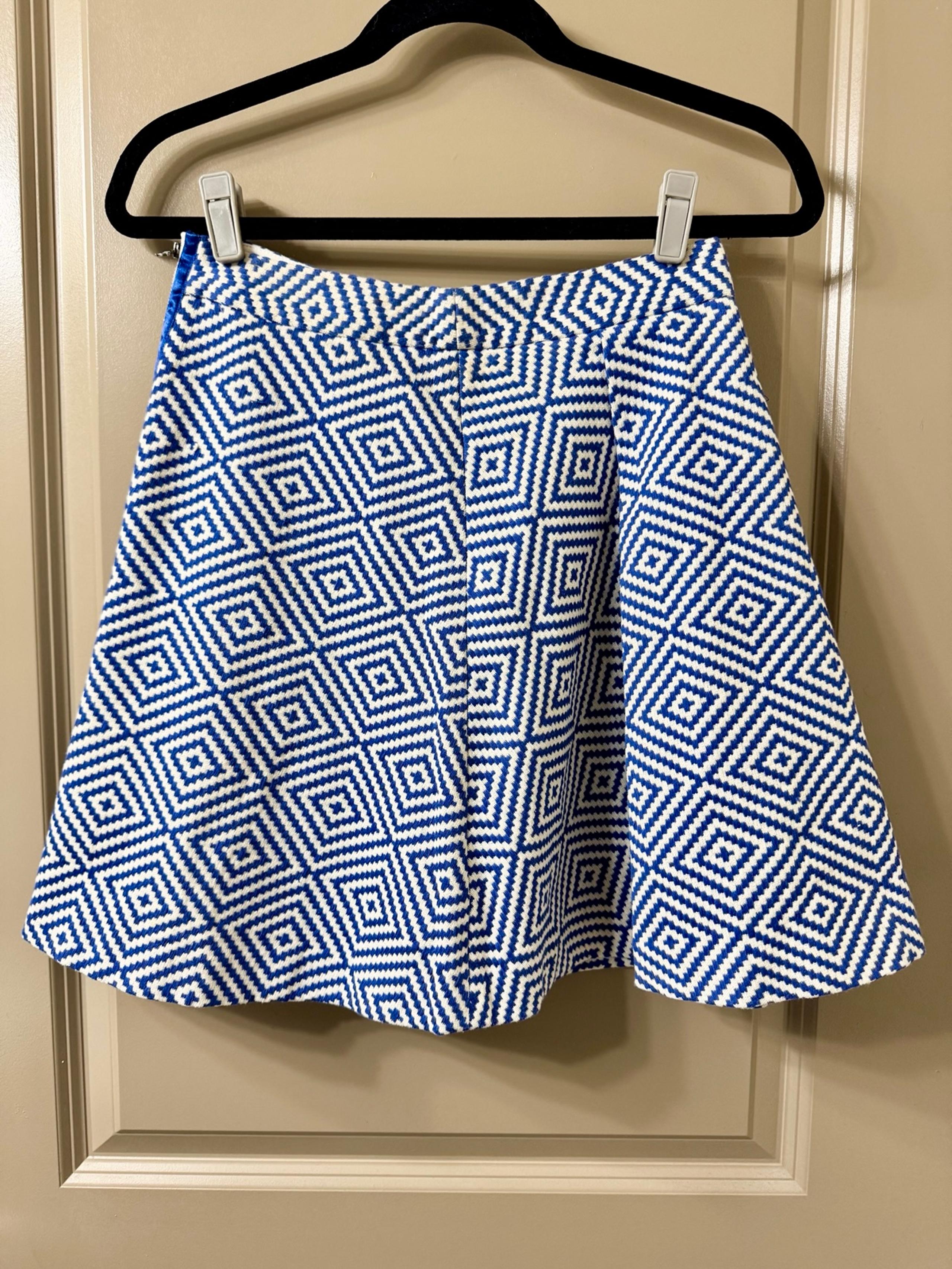 Alice + Olivia a line Jacquard Mini Skirt Sz 6