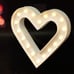 12 Inch Lighted Heart Marquee Light - Large Marquee Hearts With Timer