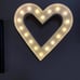 12 Inch Lighted Heart Marquee Light - Large Marquee Hearts With Timer