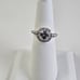 14K Gold Assher Cut Solitaire Halo Ring
