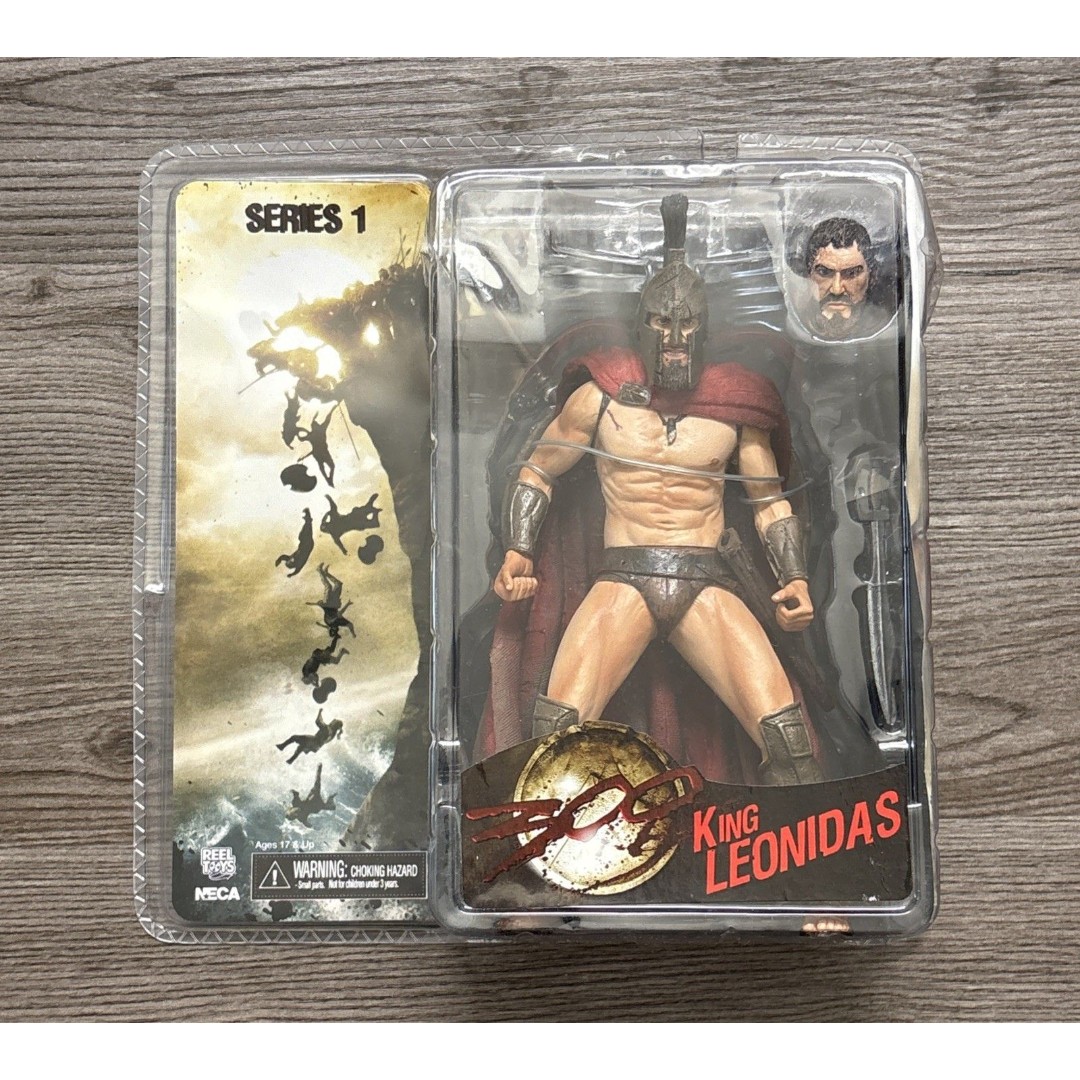 King Leonidas Action Figure 300 Movie NECA REEL TOYS Gerard Butler Sealed