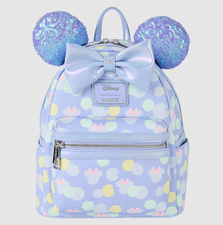 Minnie Mouse Iridescent All-Over Print Sequin Ear Mini Backpack