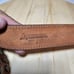 Adoppia Vita Made In Italy 90 Womens Leather Belt 1.5 Wide Brown Brass Buckle