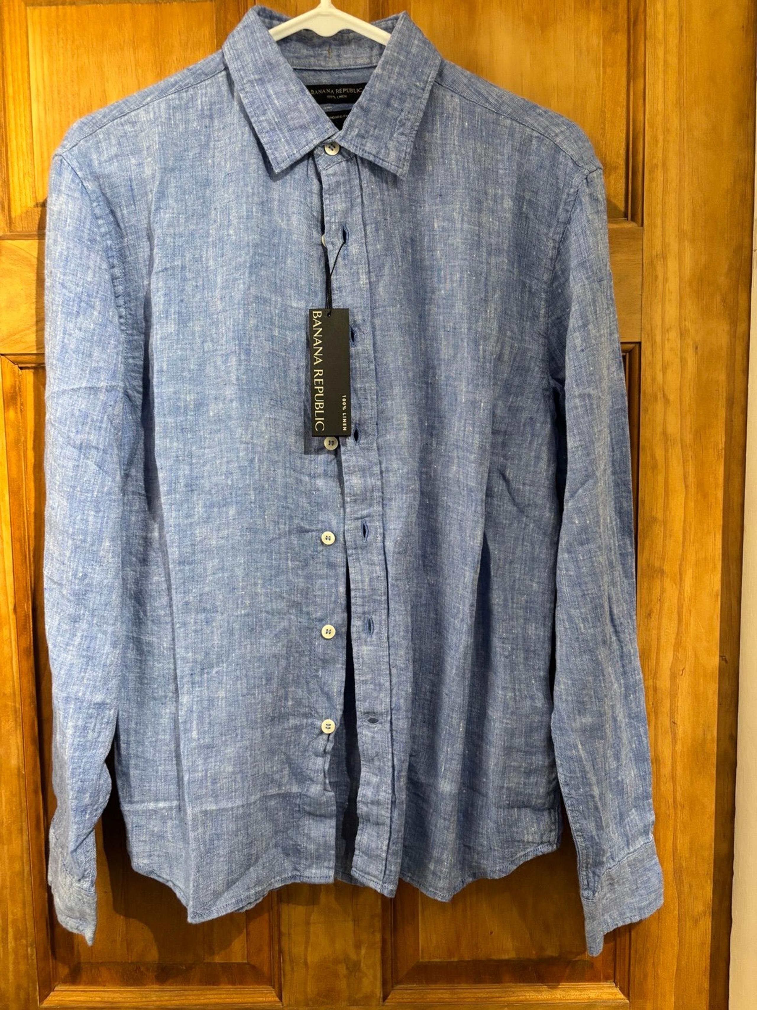 Banana Republic men’s sm 100% linen shirt nvr worn tags still on