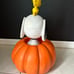Peanuts Snoopy & Woodstock Halloween Light-up Blow Mold Pumpkin 20 tall
