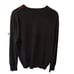 Banana Republic Argyle V-Neck Sweater Size Large Merino Wool Charcoal Burgundy