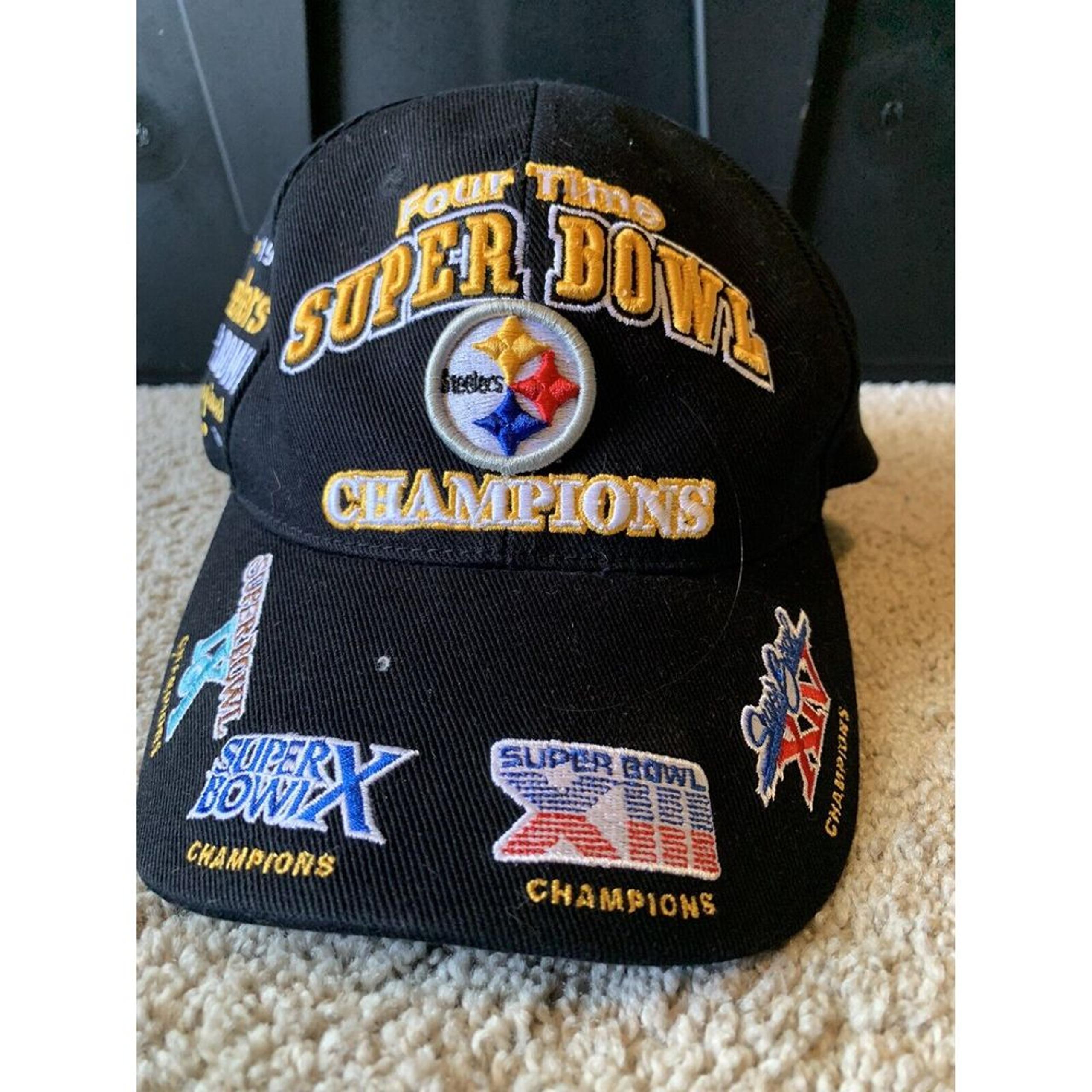 Pittsburgh Steelers 4x Champion Strap Back Hat