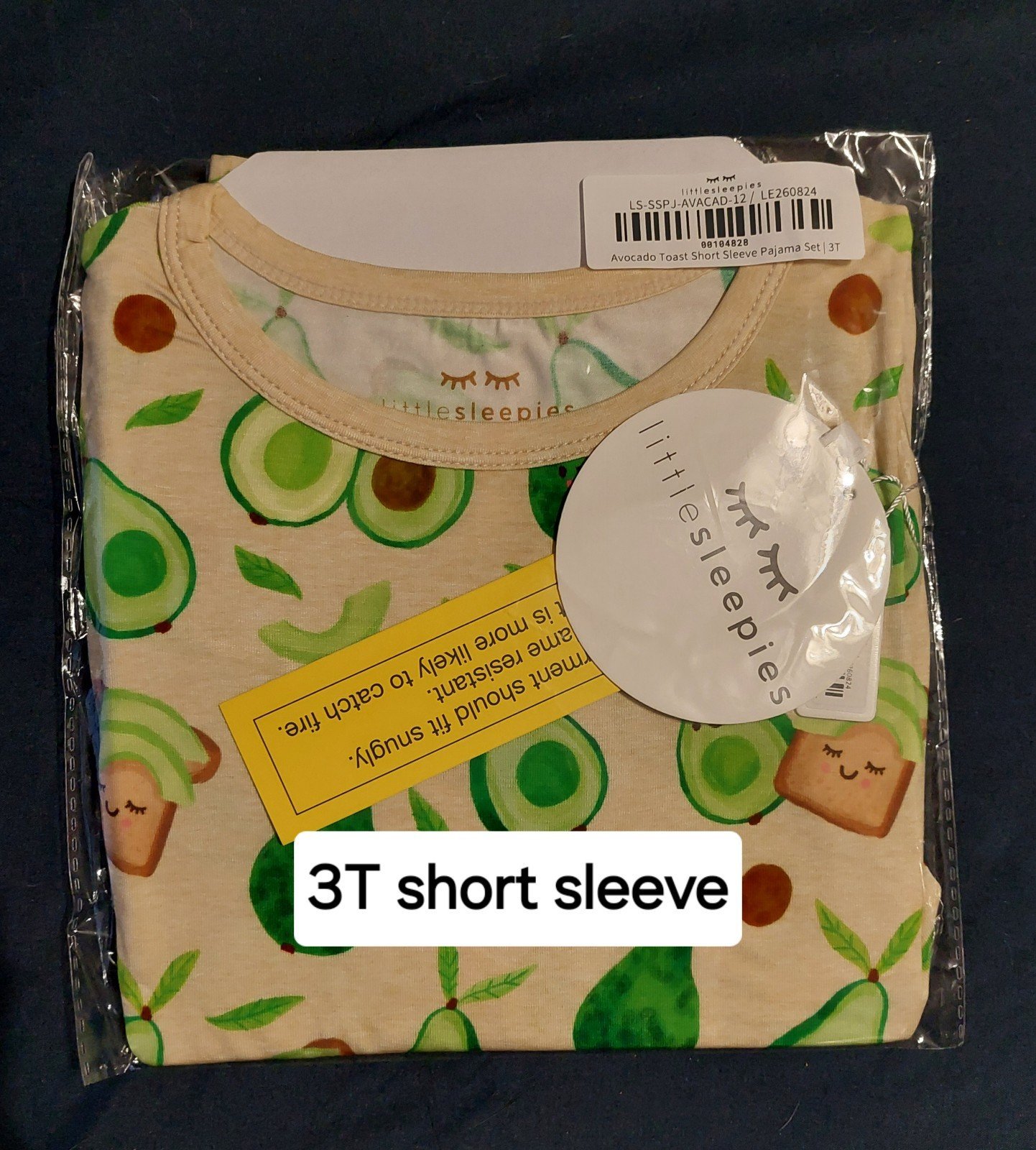 Little Sleepies Avocado Toast Short Sleeve 2 piece set