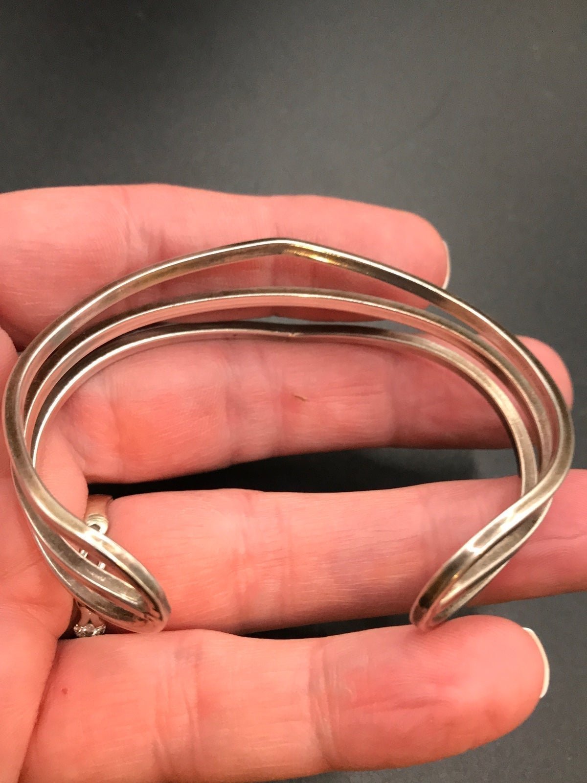Shops VINTAGE CUFF STERLING SILVER BRACELET #370
