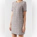 NWT Emporio Armani Short Sleeve Tweed Fringe Trim Dress