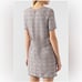 NWT Emporio Armani Short Sleeve Tweed Fringe Trim Dress