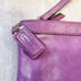 Coach Lilac Purple Pastel Patent Leather Wristlet Clutch Large Long 10in