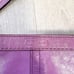 Coach Lilac Purple Pastel Patent Leather Wristlet Clutch Large Long 10in