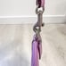 Coach Lilac Purple Pastel Patent Leather Wristlet Clutch Large Long 10in