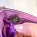 Coach Lilac Purple Pastel Patent Leather Wristlet Clutch Large Long 10in