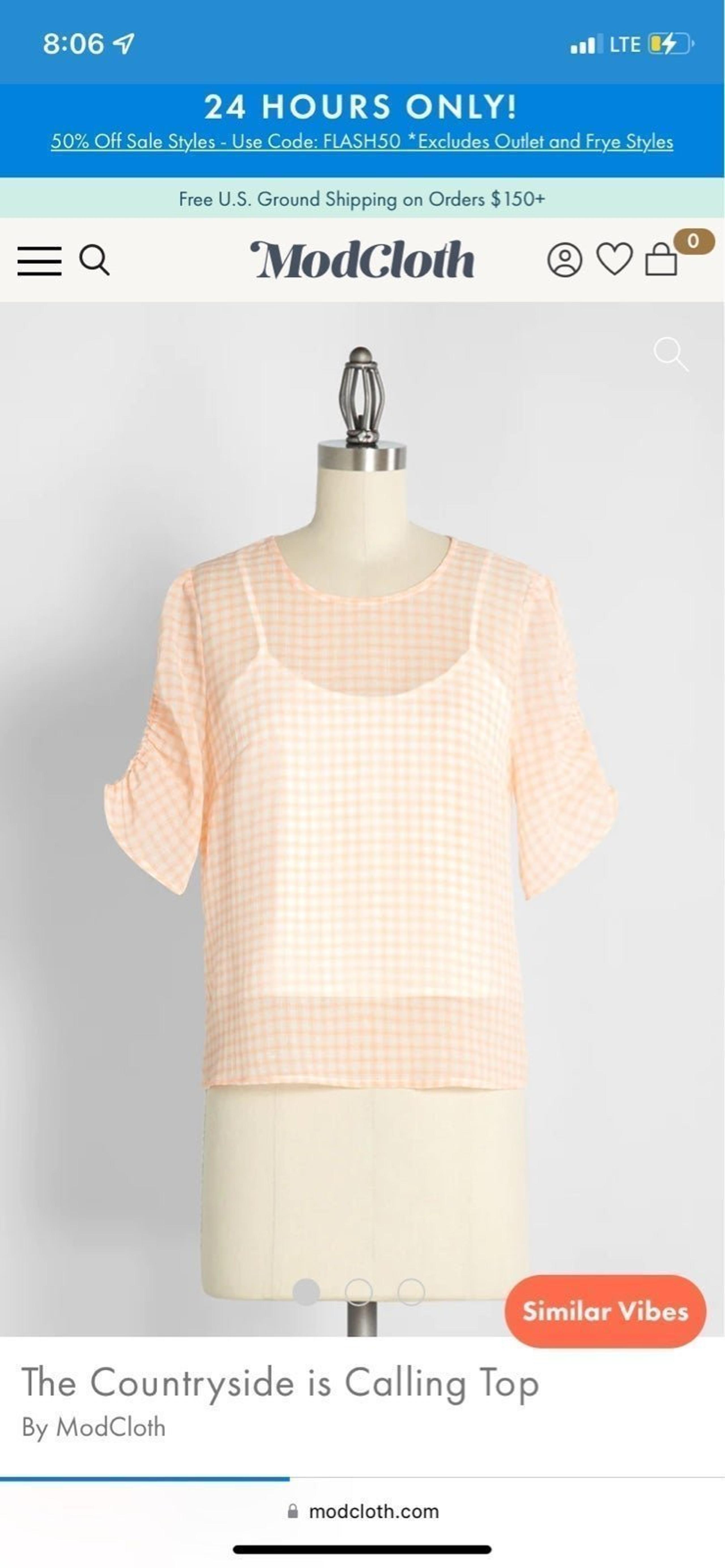 ModCloth Countryside top