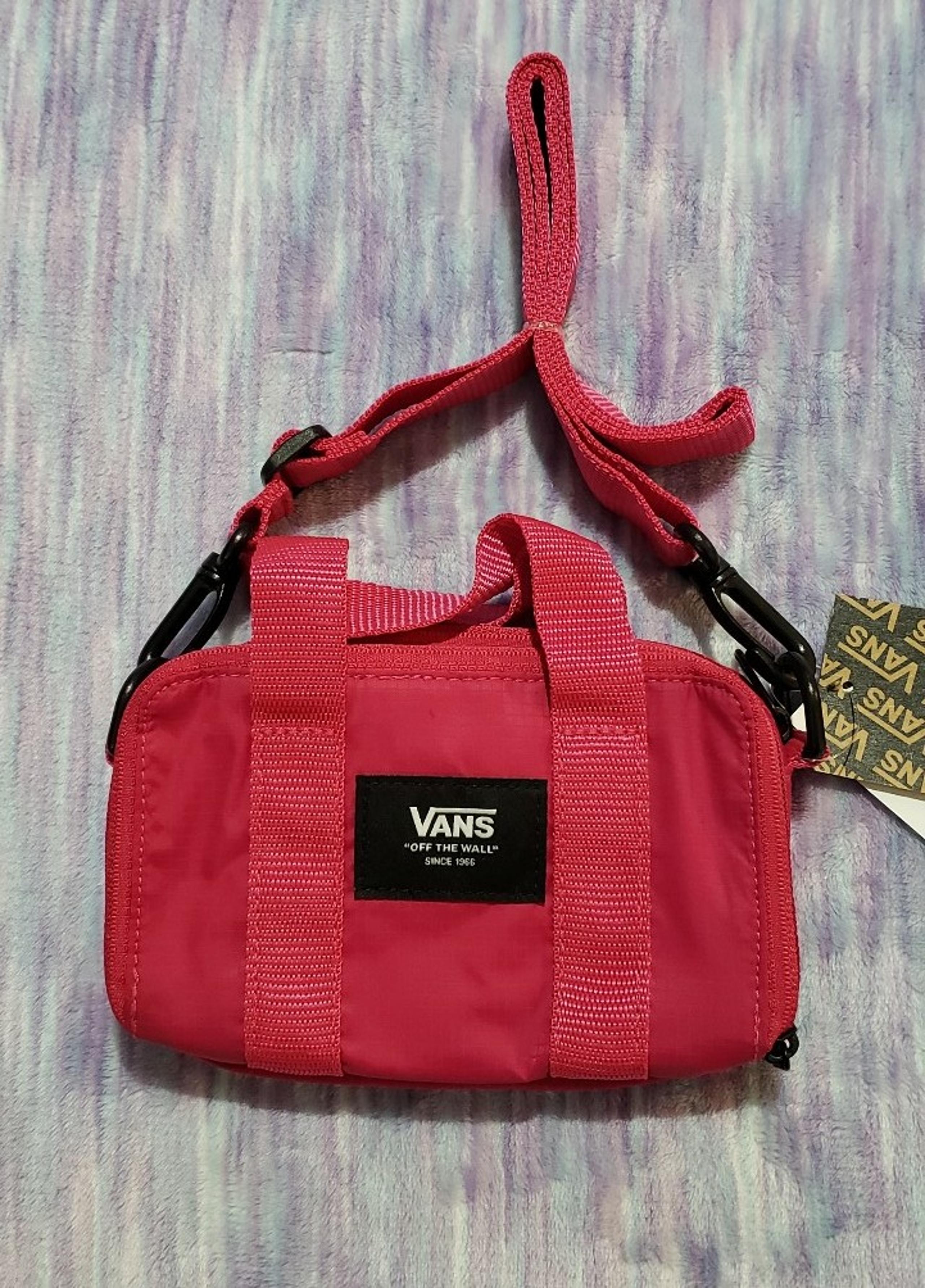 VANS Block WALLET Crossbody BAG is in the CHERRY PINK